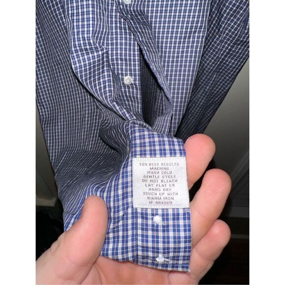 Men's Peter Millar Multicolor Striped Print Button-Down Shirt XL 100% Cotton - Picture 3 of 4